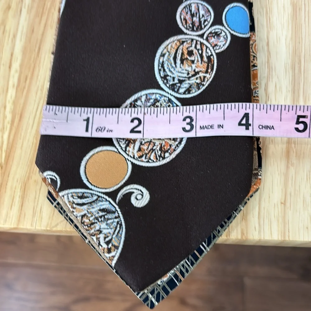 Bundle 4 VINTAGE ties from Clappers wide ties includes 2 Silk LIBERTY OF LONDON